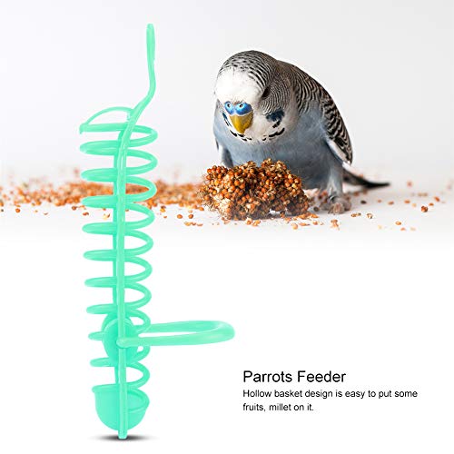 Millet Holder, Parrots Feeder Basket, Pet Bird Food Foraging Stand