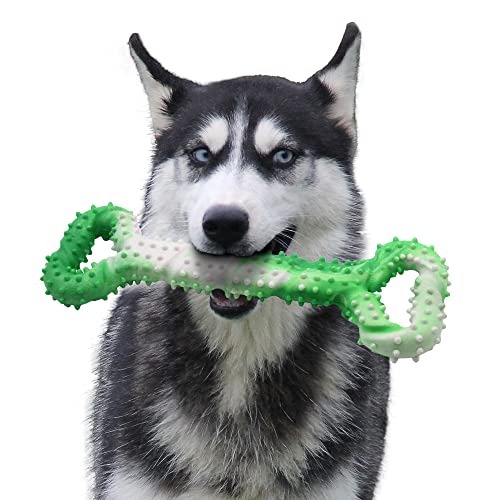 Dog Toys for Aggressive Chewers Large Dog Toys with Convex Design Natural Rubber Tug-of-war Toy for Energetic Dogs Medium Large Dogs Tooth Clean - color: Copper