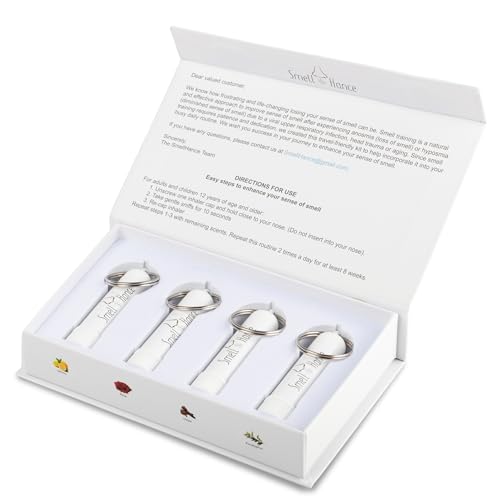 Smell Training Kit for Loss of Smell- 4 Pack -Inhaler Set-Anosmia