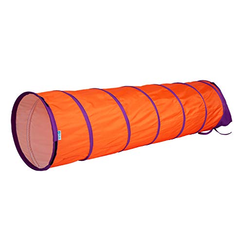 Pacific Play Tents 20509 Institutional Tunnel, 6' x 19" Diameter - Orange/Purple - color: Orange/Purple
