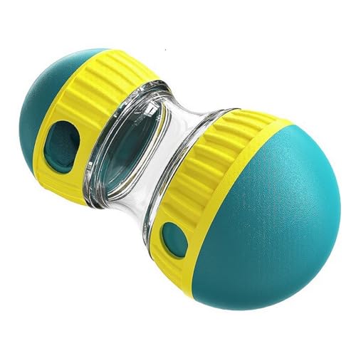 Dog Puzzle Toy Adjustable Treat Dispensing Ball Fun Slow Feeder - color: Green