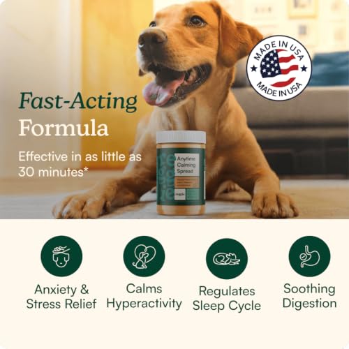 Reggie Calming Peanut Butter for Dogs, 100% Natural Dog Peanut Butter with Melatonin & L-Theanine, Lick Mat Spread for Short-Term Dog Anxiety Relief, Made in USA 16oz - size: 1PK - 16oz