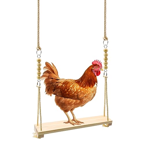 Wood Chicken Swing Toy, Chicken Toy, - size: 1pcs Chicken Swing