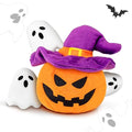 lilfrd Halloween Dog Toys, Pumpkin Ghost Hide & Seek Squeaky Toy - style: Pumpkin
