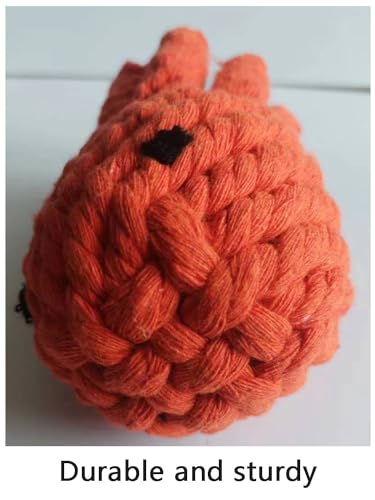 Dog Toys Puppy Teething Chew Toys,Dog Chew Toys Rope Toys,Cat Chew Toys,Safe Braided Toys Healthy Gift - color: orange octopus