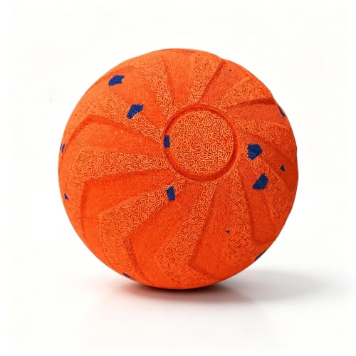Interactive Dog Ball, 2 Modes Automatic Dog Toy, IPX7 Waterproof - color: Orange-1
