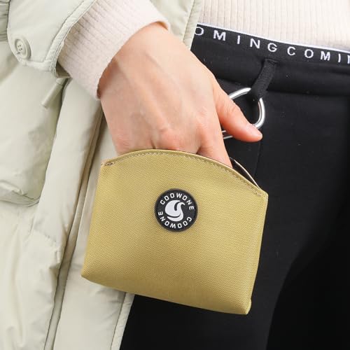 Dog Treat Pouch Magnetic Closure Small Dog Training Treat Pouch Pocket Sized Small Dog Treat Pouch with Clip (Khaki) - color: Khaki