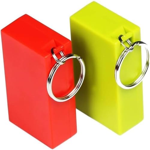 2 Pack Box Training Clickers, Red and Lime Green, Pet Behavior Training Tool for Dogs & Cats - color: Green+Red