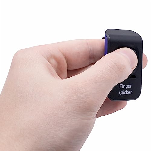 Educator E-Collar Adjustable Dog Training Finger Clicker, Blue - color: Blue
