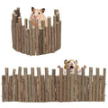 2 Pcs 11.8in Wooden Hamster Fence - size: 11.8in (Natural)