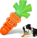 Aggressive Chewer Dog Toys, Durable Carrot Teeth Cleaning Toy