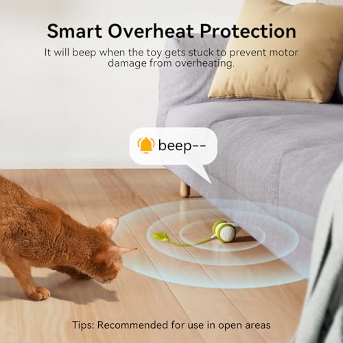 Cheerble Interactive Cat Toys for Indoor Cats, Automatic Moving Kitten Toys, Wicked Mouse Neo Cat Toy with Tail & Lights, Pet Cat Supplies, Rechargeable Cat Toys for Bored Indoor Adult Cats - color: Mouse Neo-Green