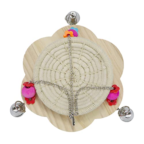 Wontee Bird Nest Parrot Breeding Nest Bed Bird Hanging Swing for Budgies Parakeets Conures Cockatiels Caique Senegal Parrot (Cotton Rope) - color: Cotton Rope
