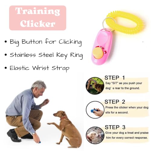 PupLuxe Puppy Starter Kit | Pink 22 Piece Great for Dog Training A Welcome Gift New First Time Owners and Experience Bundle - color: Pink