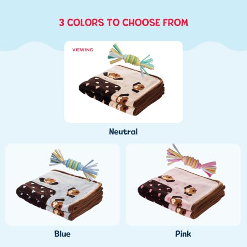Snuggle Puppy Essentials Starter Kit, Heartbeat Toy & Blanket - Biscuit - color: Neutral