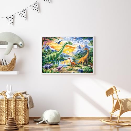 100 Piece Puzzles for Kids Ages 4-6 6-8 8-10 Year Old - color: Dinosaurs
