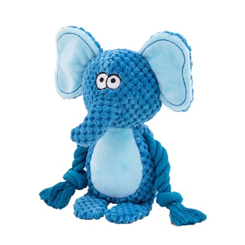 Dog Toys, Dog Squeaker Toys with Crinkle Paper (Blue Elephant) - color: Blue Elephant