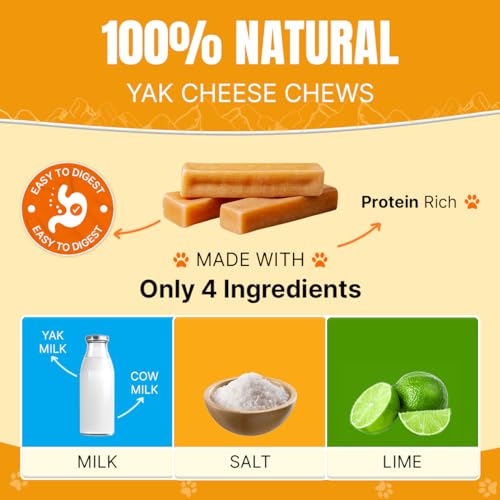 Tibetan Dog Chew 2 lb Yak Cheese Sticks - Natural, Handmade, Long-Lasting Treats for Small Dogs & Puppies, No Additives, Rawhide and Grain Free, Ideal for Aggressive Chewers, Easy to Digest, Bulk - size: 1.14 Ounce (Pack of 28)