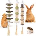 Bissap 3PCS Bunny Chew Toys, Natural Hanging Molar Treats for Small Pets - size: 3 PCS