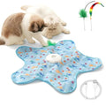 Hide and Seek Interactive Cat Toys, Puzzle Motion Activated for Indoor Cats - color: Fish Cover