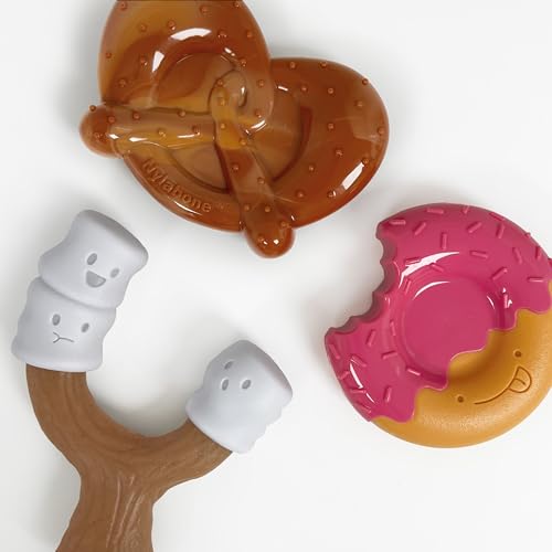 Nylabone Strong Chew Cute Dog Toy Bundle, Large, 3 Count - color: Donut, size: Large (Pack of 3)