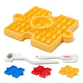 HOWGO Modular Puzzle Lick Mat for Dogs (1Pack, Yellow) - color: 1 Yellow