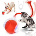 Cat Toys for Indoor Cats Smart Automatic Ball Moving Chase Dogs Toy, Red - color: A1-Red