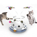 PAWSPIK Feather Frenzy 4-in-1 Interactive Cat Toy with Catnip Balls