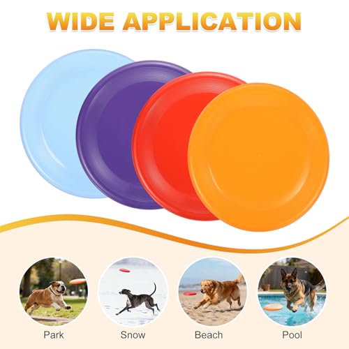 Dog Flying Discs, Dog Flying Discs Resistant Bite, 4.6" 2Pcs - color: Blue, size: 5 Inches