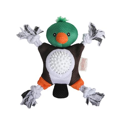 Territory 2 in 1 No Stuffing Removable Fetch Ball Tug Dog Toy for Small Medium Large Dogs, Duck - style: Duck