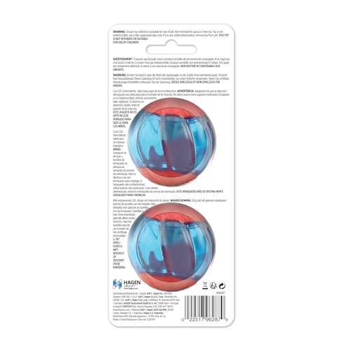 ZEUS Duo Balls with LED, Interactive Dog Toys, Small (96287) - color: LED, size: Small