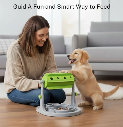 Dog Treat Dispenser Toy, Slow Feeder, Interactive Cat Puzzle Toy