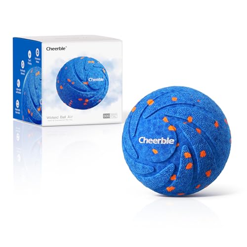 Cheerble Smart Interactive Dog Toy, Wicked Ball AIR, E-TPU Material - color: Blue