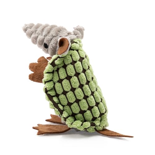Hollypet Armadillo Squeaky Puppy Dog Toys for Small Medium Dogs, 6" - color: Cantaloupe Green, size: 6 IN