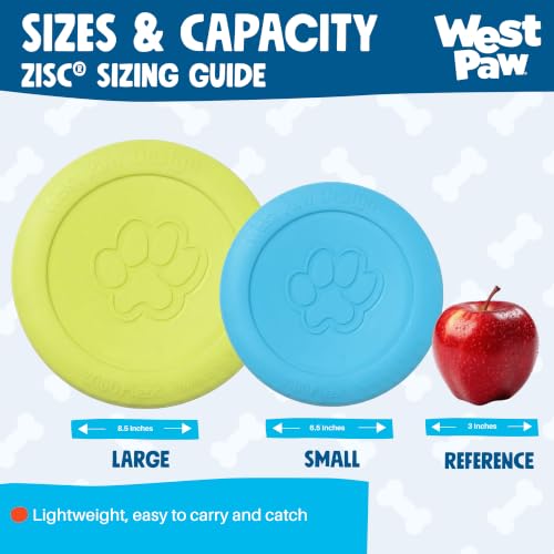 WEST PAW Zisc High-Flying Disc Dog Toy - Small - Glow - color: Glow, size: Small
