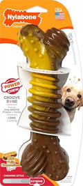 Nylabone Power Chew Dental Groove Bone Dog Chew Toy, X-Large - size: X-Large