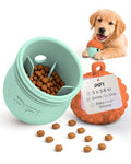 PiFi Silicone Dog Treat Dispenser & Puzzle Feeder for Medium Dogs, 5x3.8 in - color: Carrot Orange & Turquoise