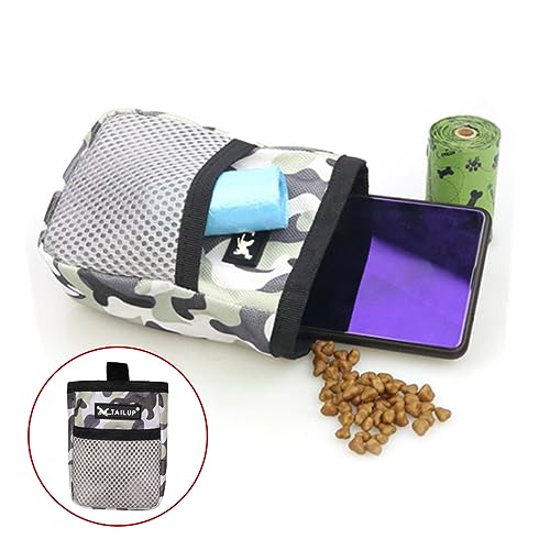 Dog Treat Ppouch Bag，Goodie Training Bag，Pet Snack Pouch, Easy to Carry, Waist Belt Clip for Hands-Free Training