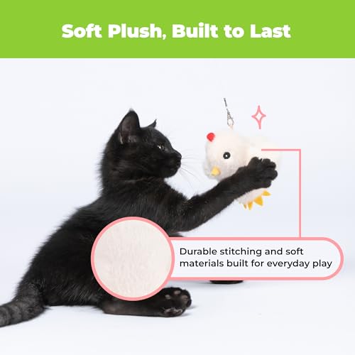 Best Pet Supplies Catify Interactive Flapping Cat Toy - Chick, Beige - color: Flapping Chick Beige
