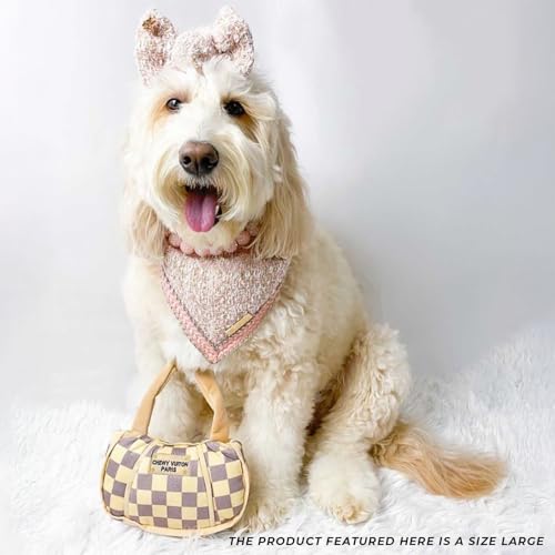 Haute Diggity Dog Chewy Vuiton Handbag Plush Dog Toy, Designer Parody Toy - color: Brown Handbag, size: X-Large