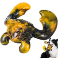 Dog Chew Toys for Aggressive Chewers – Tough Indestructible Dog Toy for Large Dogs, Durable Long-Lasting Chew Bones, Heavy Duty Interactive Dog Toys to Keep Dogs Busy & Relieve Boredom - color: Yellow Black