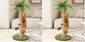 Meowoou Cat Scratching Post 33 Inch Tall Cat Scratcher for Indoor Cats Adults,Small Cat Tree Tower Sisal Rope Kitten Scratch with Interactive Hanging Ball (Pack of 2) - size: 33 in Green Post (Pack of 2)