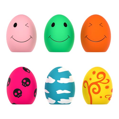 SCHITEC Squeaky Dog Toys, 6 Pack Soft Latex Balls for Puppies Small Dogs