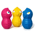 HOLYSTEED Latex Squeaky Dog Toys for Small Dogs, Mini Breeds, 1.6" Peanut - size: Small