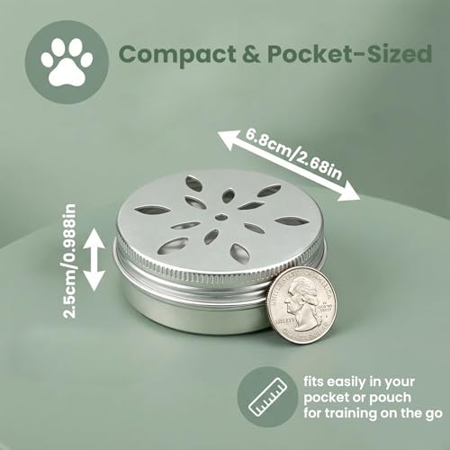 Dog Scent Training Kit, 5PCS Professional Nosework Tins with Lid, Vented Odor Search Boxesfor Work Dogs Training
