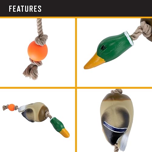 Browning Duck Rope Toy Natural - color: Rubber Duck Rope