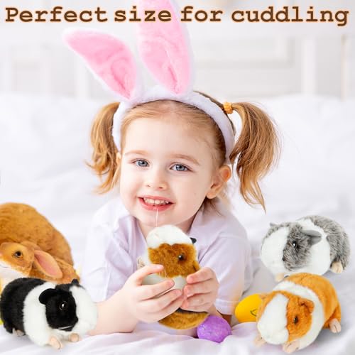 redaica 4pc Guinea Pig Stuffed Animals, Realistic Plush Cute Plushie - size: 4pcs