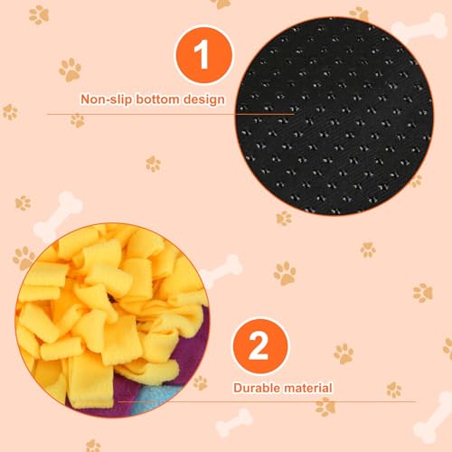 Yummy Sam Snuffle Mat for Small Medium Dogs Nose Smell Training, Grey - color: Grey