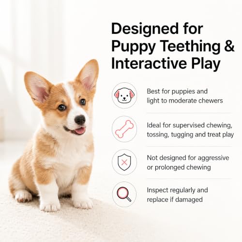 Puppy Chew Toys 6 Pack, Soft TPR Teething Set for Small Dogs, Blue - color: Blue