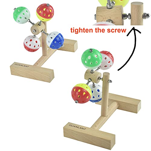 Bird Rotating Ball Feeder Toys,Parrot Food Treat Holder Interactive Toy